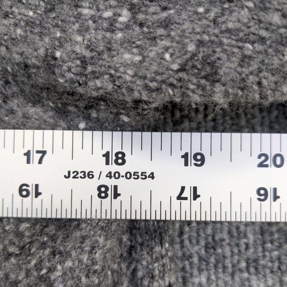 Luca Nobili Women's 1/4 Zip Pullover Knit Sweater Gray Large Solid Mock Neck - Picture 11 of 11